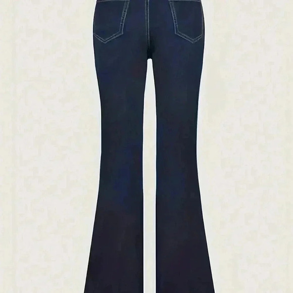 Dark Wash Casual Women's European And American Style Unique Personality Jeans - Picture 4 of 4